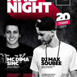 20 ТРАВНЯ – RNB NIGHT \ DJ SOUBEE